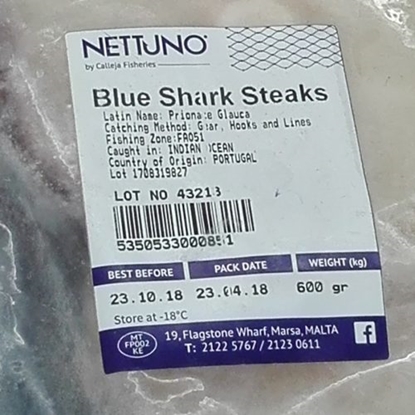 Picture of NETTUNO BLUE SHARK STEAKS 600G